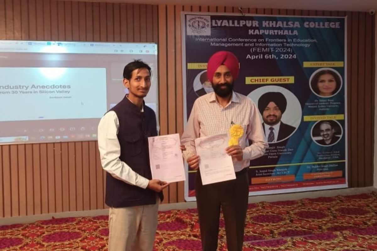 Memorandum of understanding signing between Scrollwell and Lyallpur Khalsa College, Kapurthala