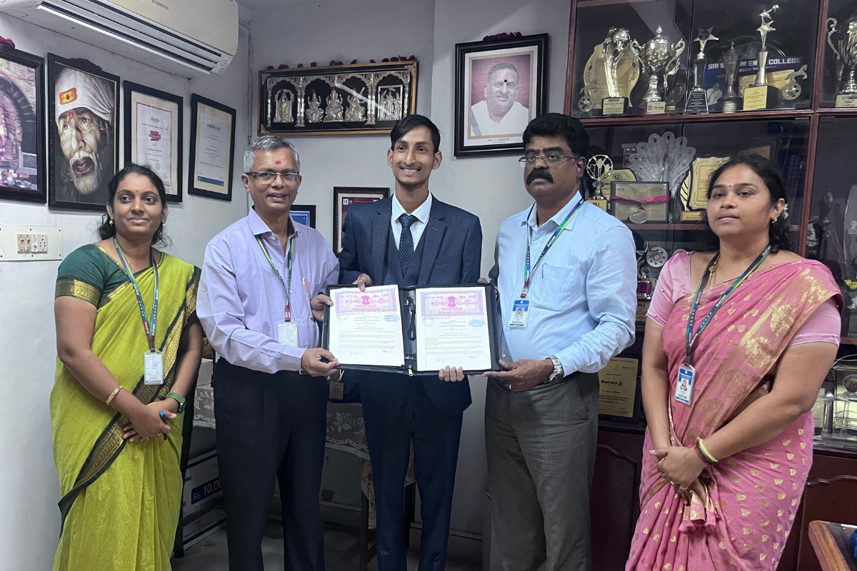 Memorandum of understanding signing between Scrollwell and Sri Sai Ram Engineering College, Chennai