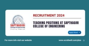 Teaching Positions at Sapthagiri College of Engineering