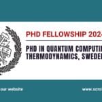 PhD in Quantum Computing and Thermodynamics, Sweden
