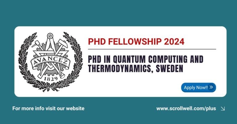 PhD in Quantum Computing and Thermodynamics, Sweden